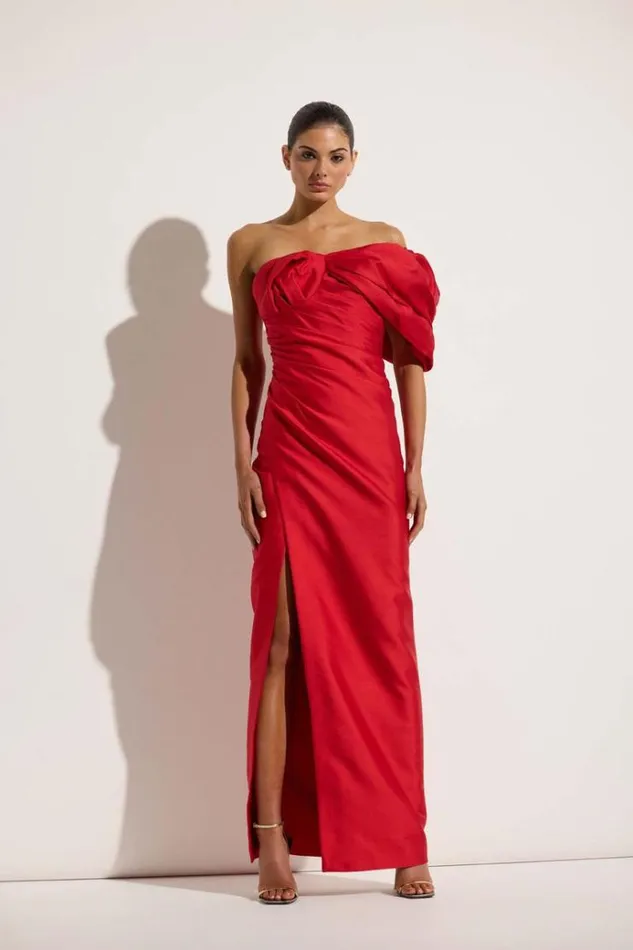 Women Evening Dresses Rachel Gilbert Marlo Gown In Cherry