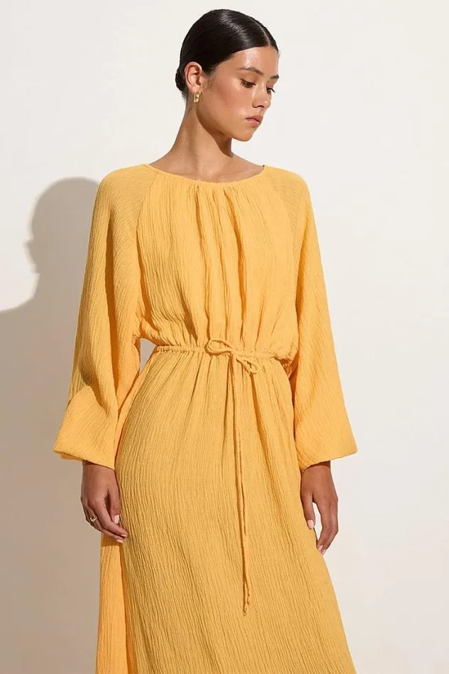 Women Faithfull The Brand Dresses Rosalie Maxi Dress Saffron 8211 Final Sale