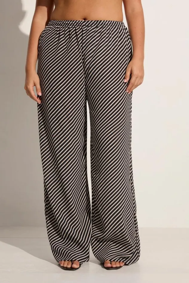 Women Faithfull The Brand Pants Monforte Pant Toscano Stripe Black
