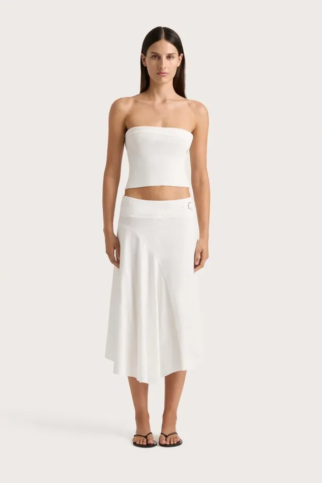 Women Faithfull The Brand Skirts and Shorts Maceio Skirt White