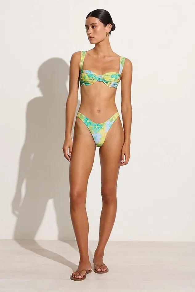 Women Faithfull The Brand Swim Aquarius Bikini Bottoms Francis Floral 8211 Final Sale