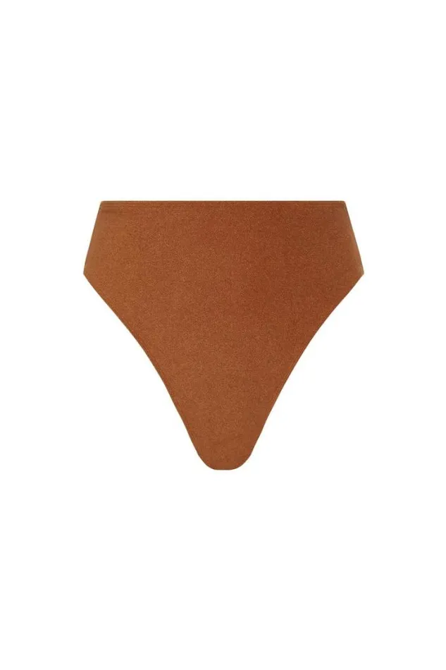 Women Faithfull The Brand Swim Chania Bikini Bottoms Cocoa Towelling 8211 Final Sale
