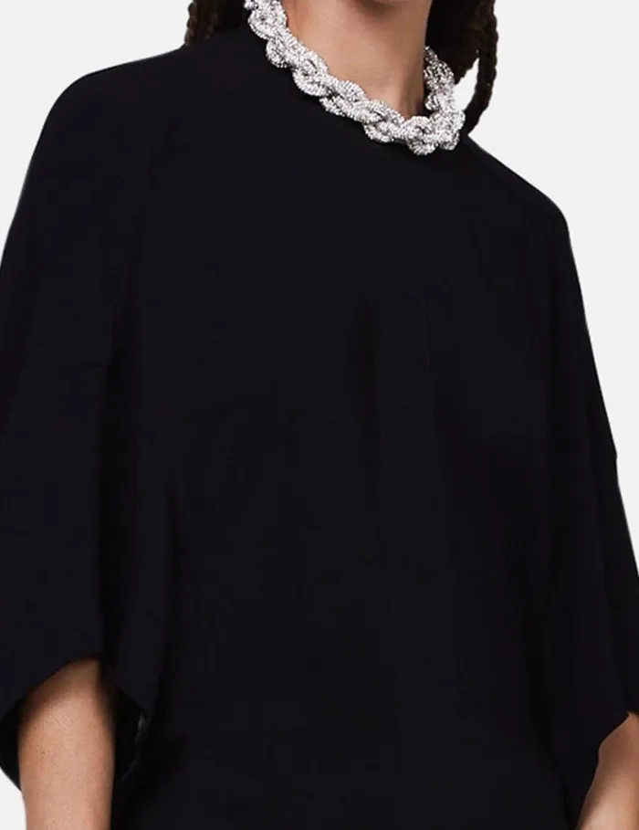 Women Falabella Crystal Chain Maxi Dress Black Stella McCartney Dresses Women Falabella Crystal Chain Maxi Dress Black Stella McCartney Dresses