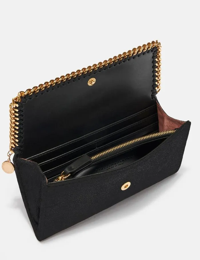 Women Falabella Flap Continental Wallet Black Stella McCartney Iconic Falabella Women Falabella Flap Continental Wallet Black Stella McCartney Iconic Falabella