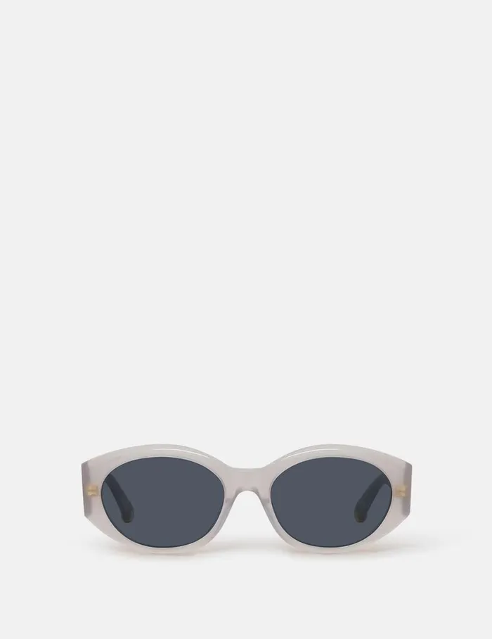 Women Falabella Oval Sunglasses Translucent Pearl Stella McCartney Sunglasses
