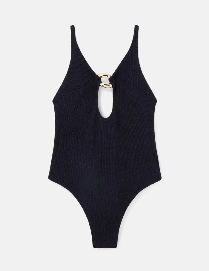 Women Falabella Pop CutOut Swimsuit Black Stella McCartney Swimwear