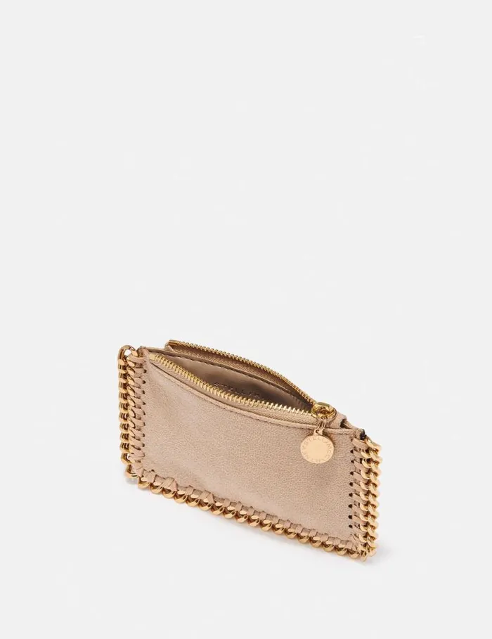Women Falabella Zip Cardholder Butter Cream Stella McCartney Iconic Falabella Women Falabella Zip Cardholder Butter Cream Stella McCartney Iconic Falabella