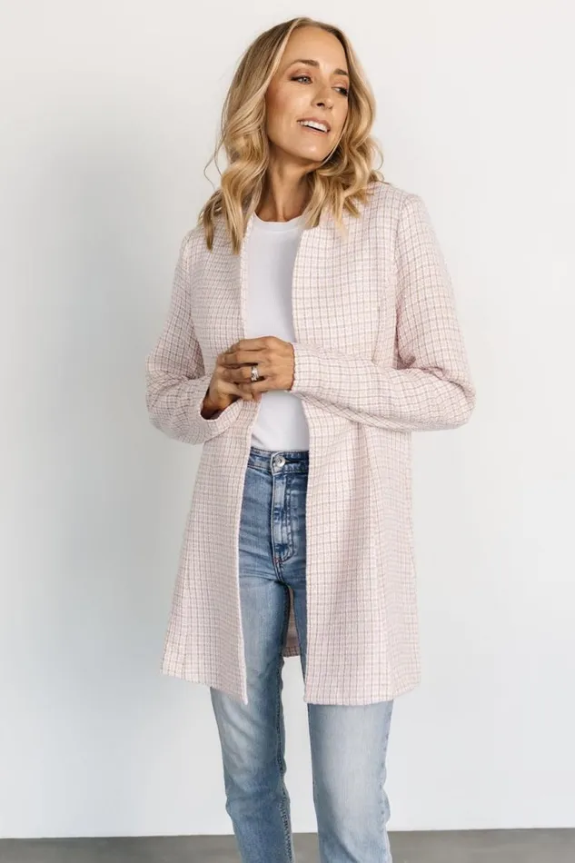 Women Fanny Plaid Jacket Pink Baltic Born Outerwear