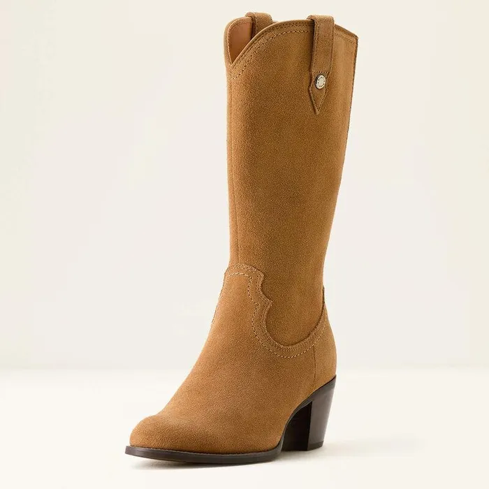 Women Fashion Boots Ariat Addison Boot Carmel Suede