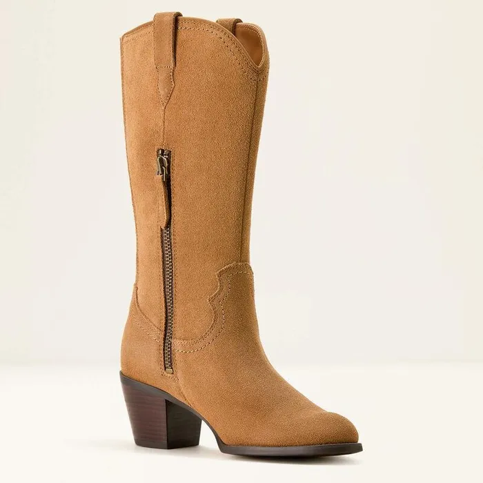 Women Fashion Boots Ariat Addison Boot Carmel Suede Women Fashion Boots Ariat Addison Boot Carmel Suede