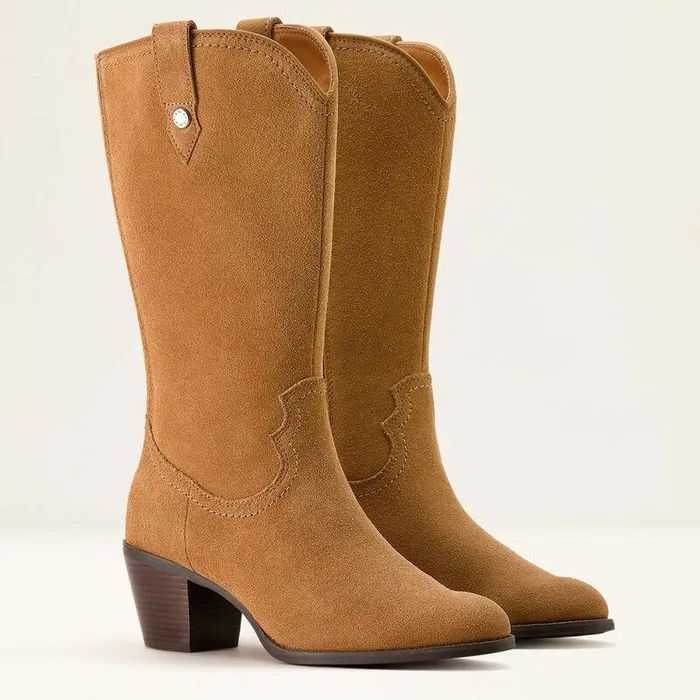 Women Fashion Boots Ariat Addison Boot Carmel Suede Women Fashion Boots Ariat Addison Boot Carmel Suede