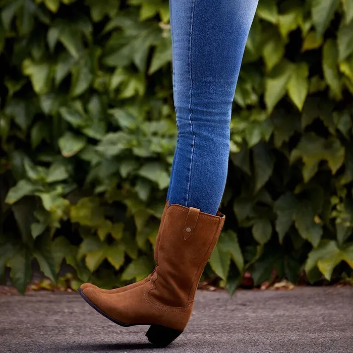 Women Fashion Boots Ariat Addison Boot Carmel Suede Women Fashion Boots Ariat Addison Boot Carmel Suede