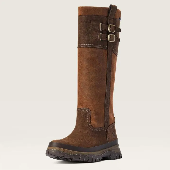 Women Fashion Boots Ariat Moresby Tall Waterproof Java