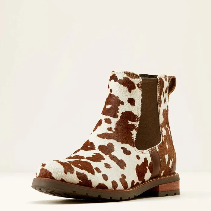 Women Fashion Boots Ariat Wexford Chelsea Boot Cow Hair On