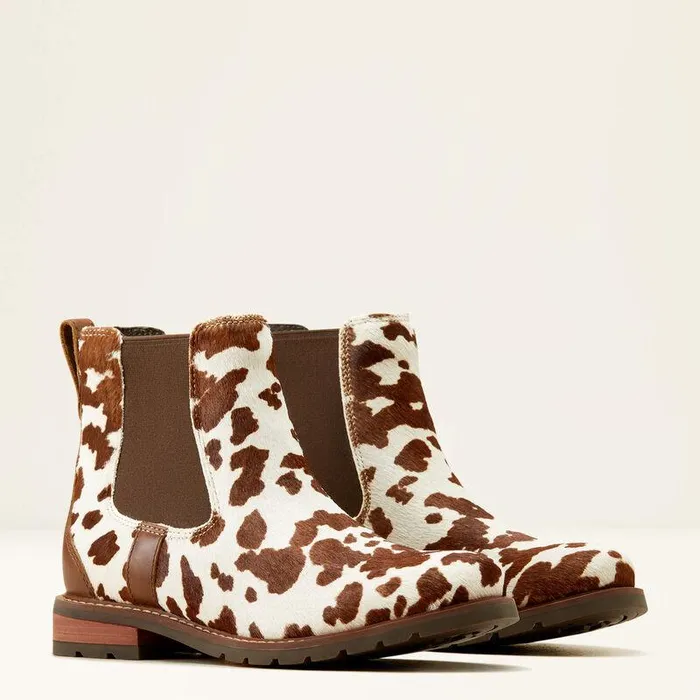 Women Fashion Boots Ariat Wexford Chelsea Boot Cow Hair On Women Fashion Boots Ariat Wexford Chelsea Boot Cow Hair On