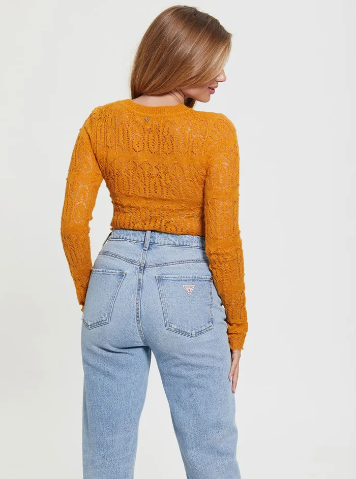 Women Fashion Tops GUESS Ginger Nathalie Knit Top Women Fashion Tops GUESS Ginger Nathalie Knit Top
