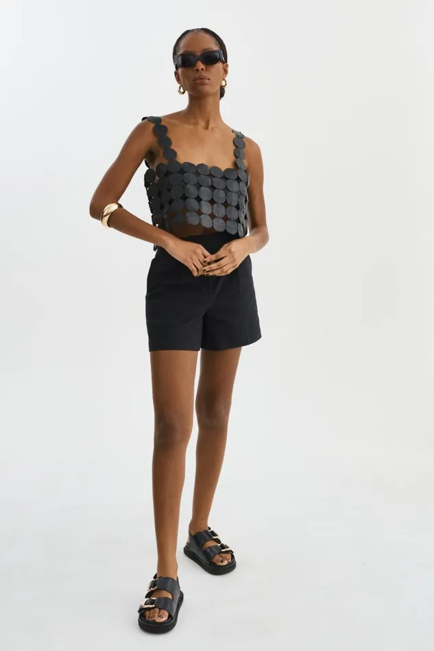 Women FINLEY MultiCircle Top Black LAMARQUE Tops Women FINLEY MultiCircle Top Black LAMARQUE Tops