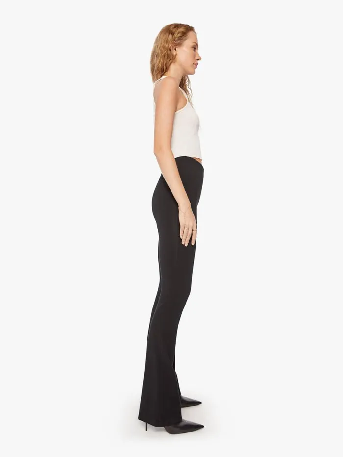 Women Flare Mother Denim Micro Flare Black