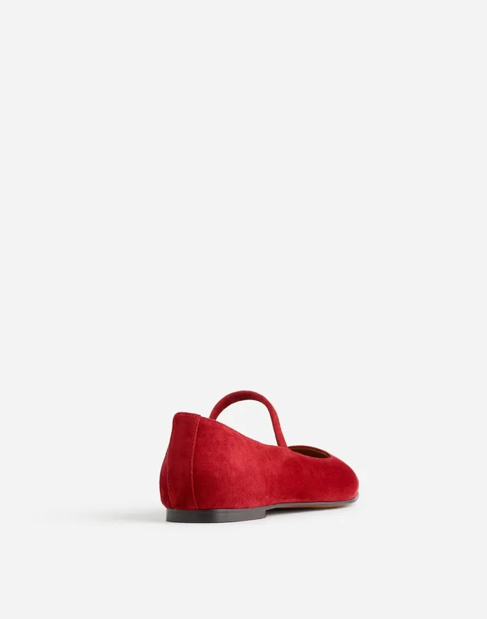Women Flats and Loafers Madewell The Greta Ballet Flat Ruby Port