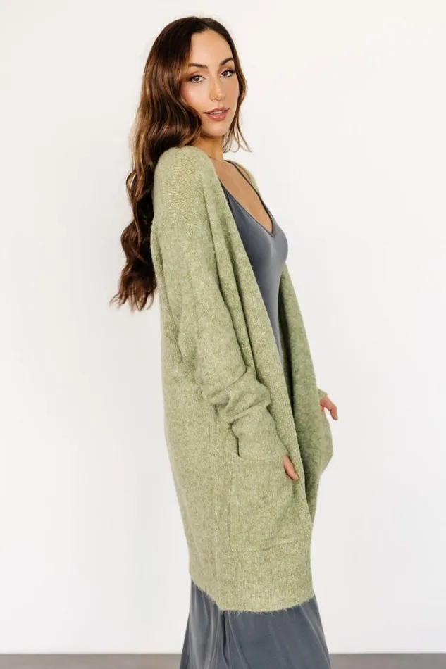 Women Fletcher Oversized Cardigan Dusty Sage Baltic Born Sweaters Women Fletcher Oversized Cardigan Dusty Sage Baltic Born Sweaters