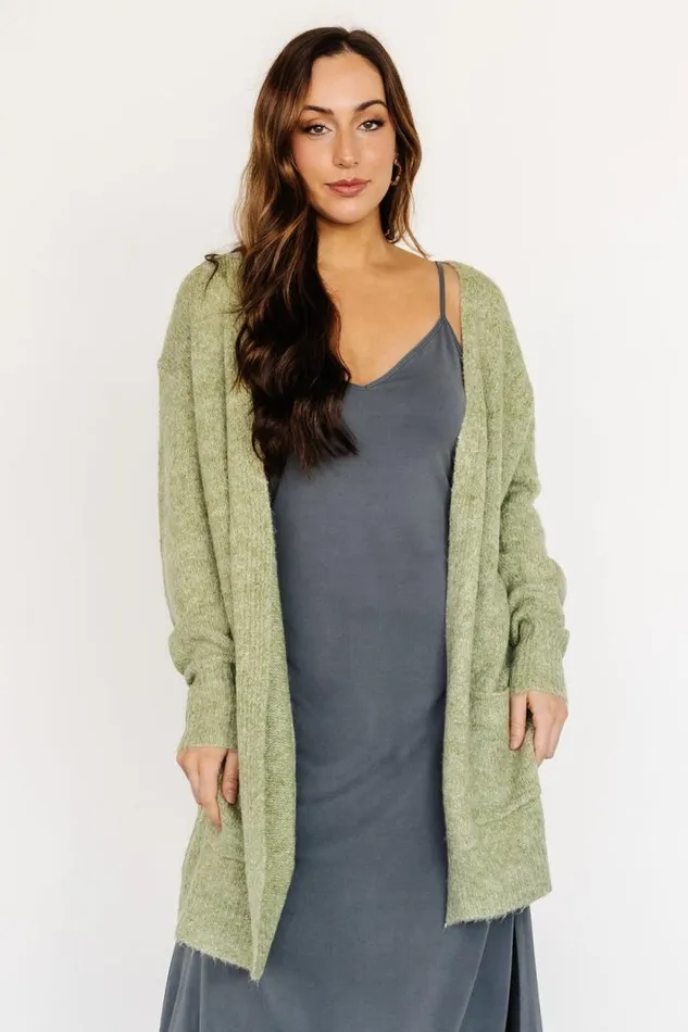 Women Fletcher Oversized Cardigan Dusty Sage Baltic Born Sweaters Women Fletcher Oversized Cardigan Dusty Sage Baltic Born Sweaters