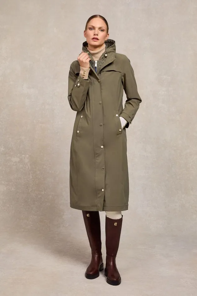 Women Folgate Rain Coat Soft Khaki Holland Cooper Coats
