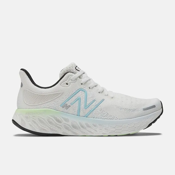 Women Fresh Foam X 1080v12 White With Bleach Blue And Green Aura New Balance Running