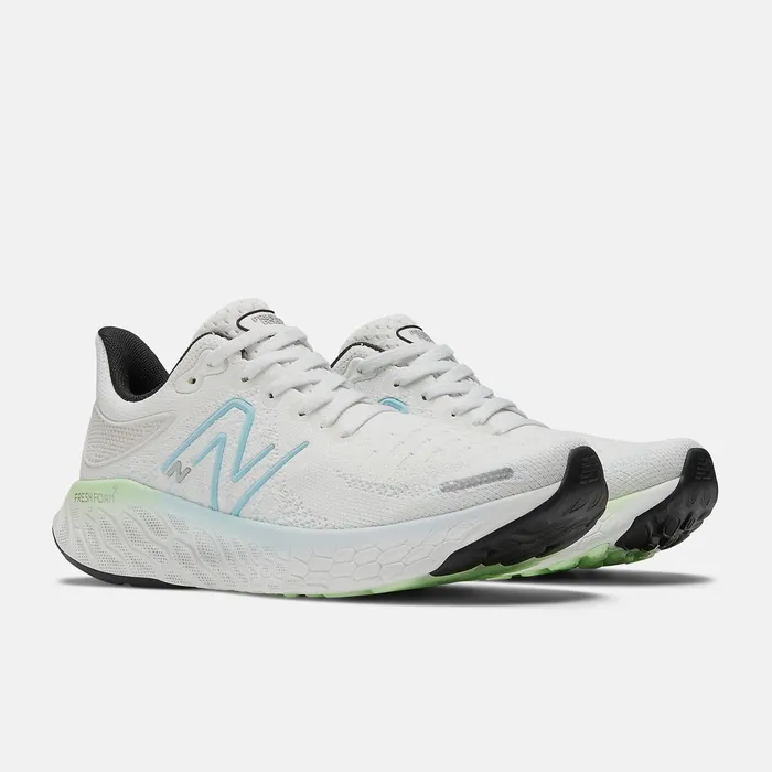 Women Fresh Foam X 1080v12 White With Bleach Blue And Green Aura New Balance Running Women Fresh Foam X 1080v12 White With Bleach Blue And Green Aura New Balance Running