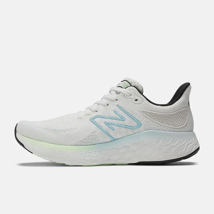 Women Fresh Foam X 1080v12 White With Bleach Blue And Green Aura New Balance Running Women Fresh Foam X 1080v12 White With Bleach Blue And Green Aura New Balance Running