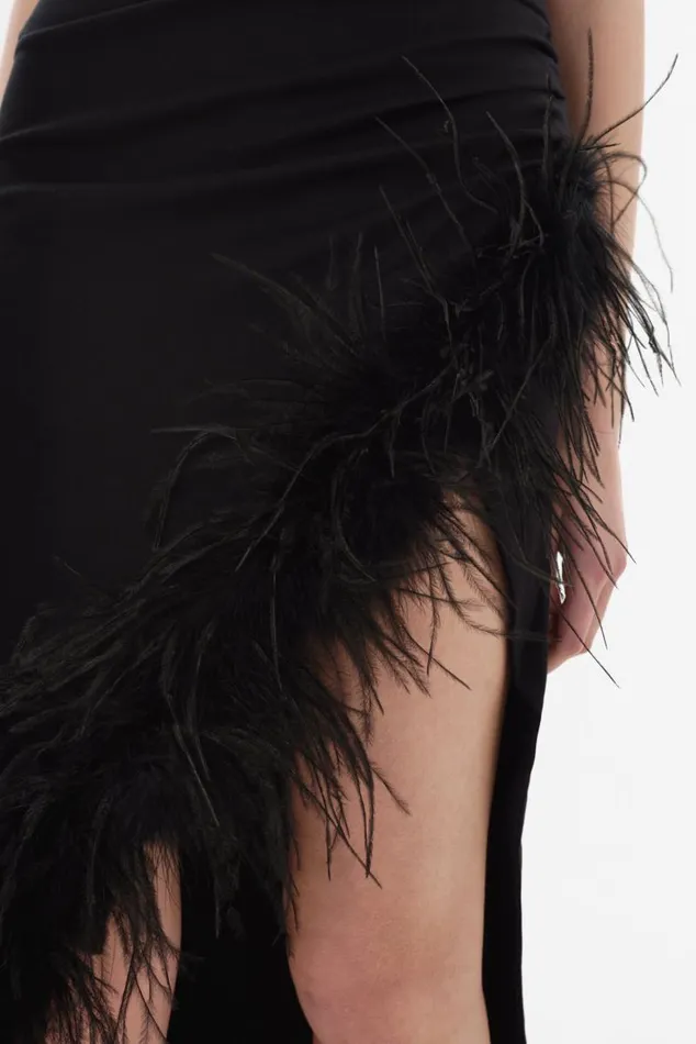 Women FREYA Strapless Midi Dress Black LAMARQUE Dresses