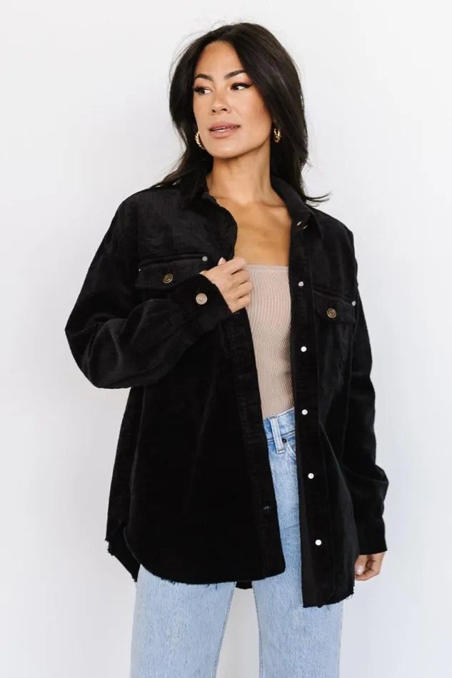 Women Greeley Corduroy Jacket Black Baltic Born Outerwear