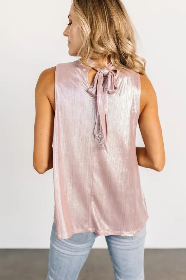 Women Halo Shimmer Tank Top Pink Baltic Born Blouses and Shirts Women Halo Shimmer Tank Top Pink Baltic Born Blouses and Shirts