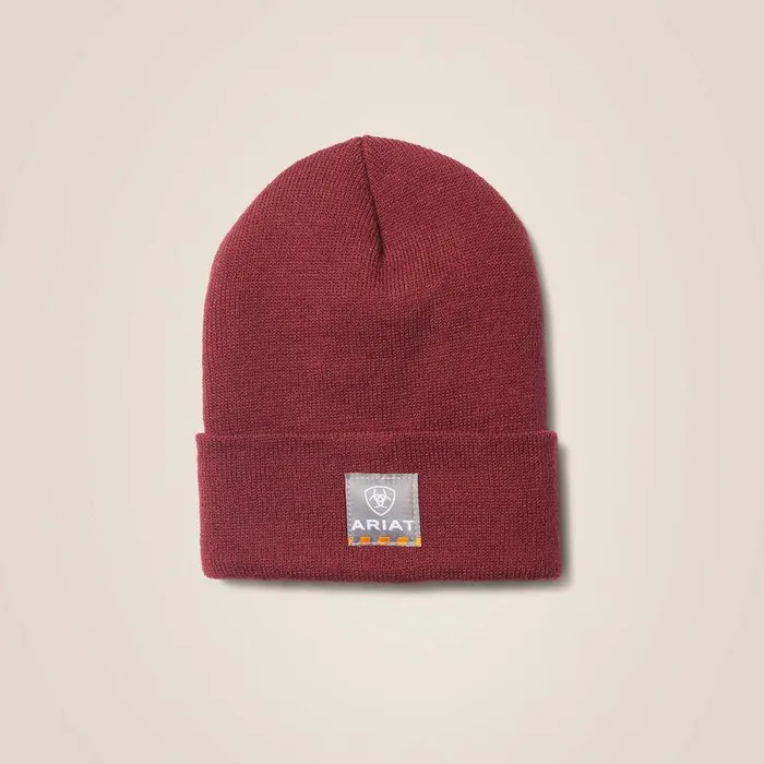 Women Hats and Beanies Ariat Rebar Beanie Cherry Stone