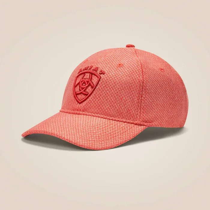 Women Hats and Caps Ariat Center Shield Logo Cap Orange