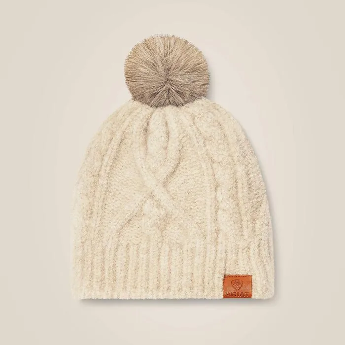 Women Hats and Caps Ariat Entwine Beanie Fields Of Rye Heather