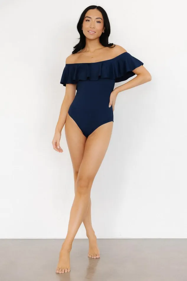 Women Havana Ruffle One Piece Navy Baltic Born One Piece