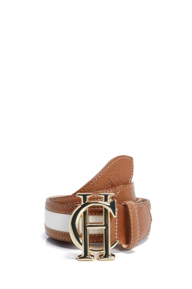 Women HC Classic Belt Tan Canvas Holland Cooper Belts Women HC Classic Belt Tan Canvas Holland Cooper Belts