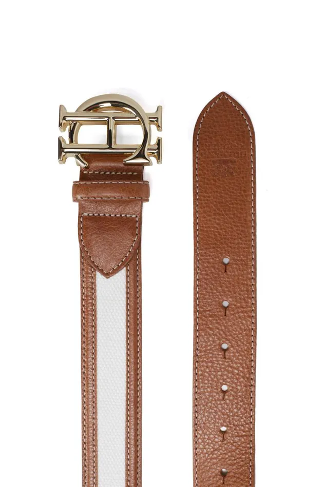 Women HC Classic Belt Tan Canvas Holland Cooper Belts Women HC Classic Belt Tan Canvas Holland Cooper Belts