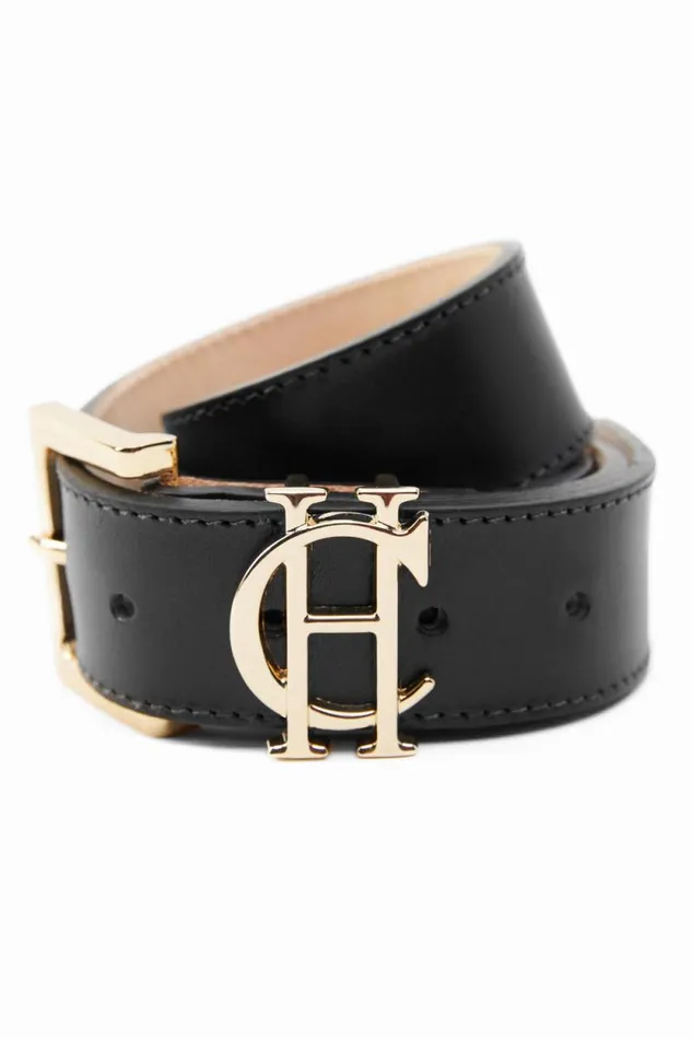 Women HC Classic Logo Belt Black Holland Cooper Belts Women HC Classic Logo Belt Black Holland Cooper Belts