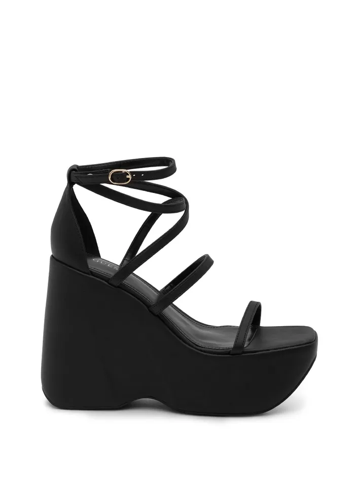 Women Heels GUESS Black Angelli Platform Heels Women Heels GUESS Black Angelli Platform Heels