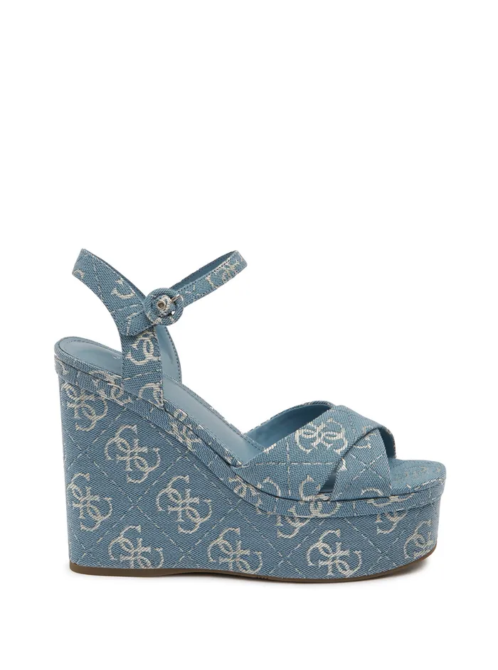 Women Heels GUESS Blue Logo Cadds Heels Women Heels GUESS Blue Logo Cadds Heels