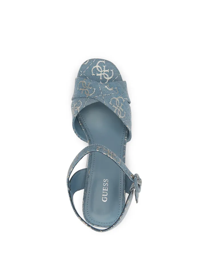 Women Heels GUESS Blue Logo Cadds Heels Women Heels GUESS Blue Logo Cadds Heels