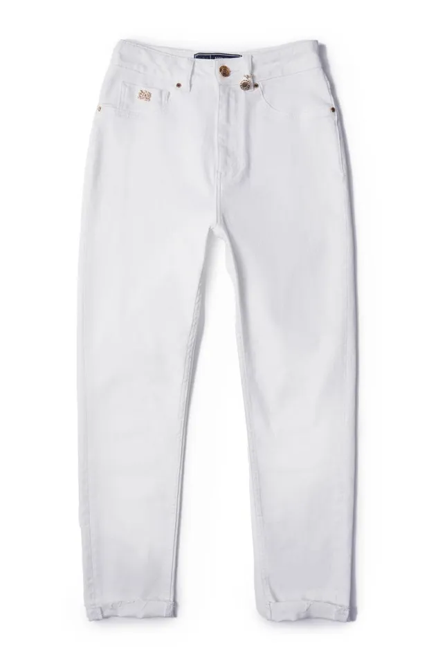 Women High Rise Slim Jean White Holland Cooper Jeans Women High Rise Slim Jean White Holland Cooper Jeans