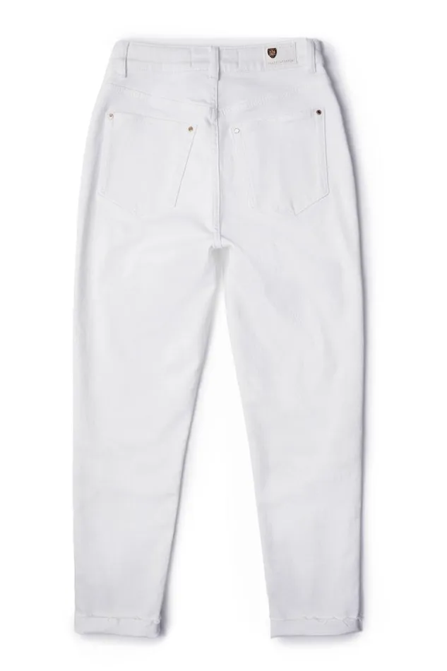 Women High Rise Slim Jean White Holland Cooper Jeans Women High Rise Slim Jean White Holland Cooper Jeans