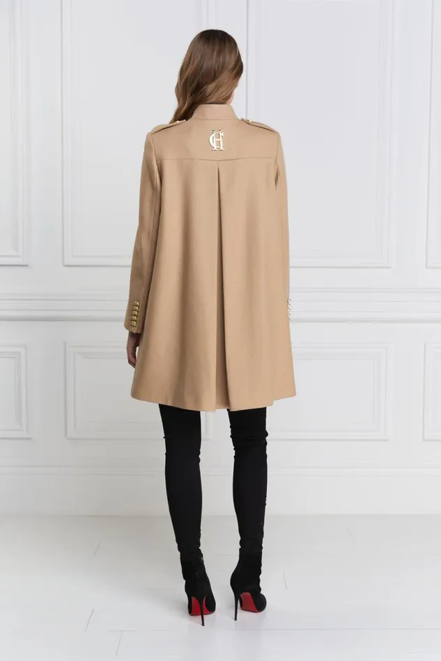Women Highbury Cape Coat Camel Holland Cooper Tailoring