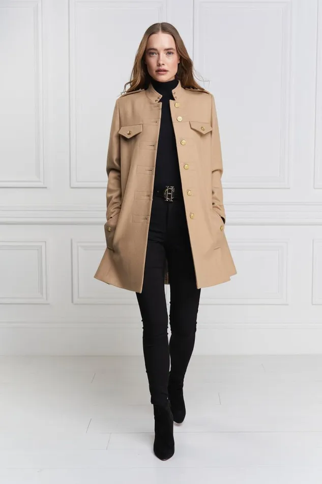 Women Highbury Cape Coat Camel Holland Cooper Tailoring