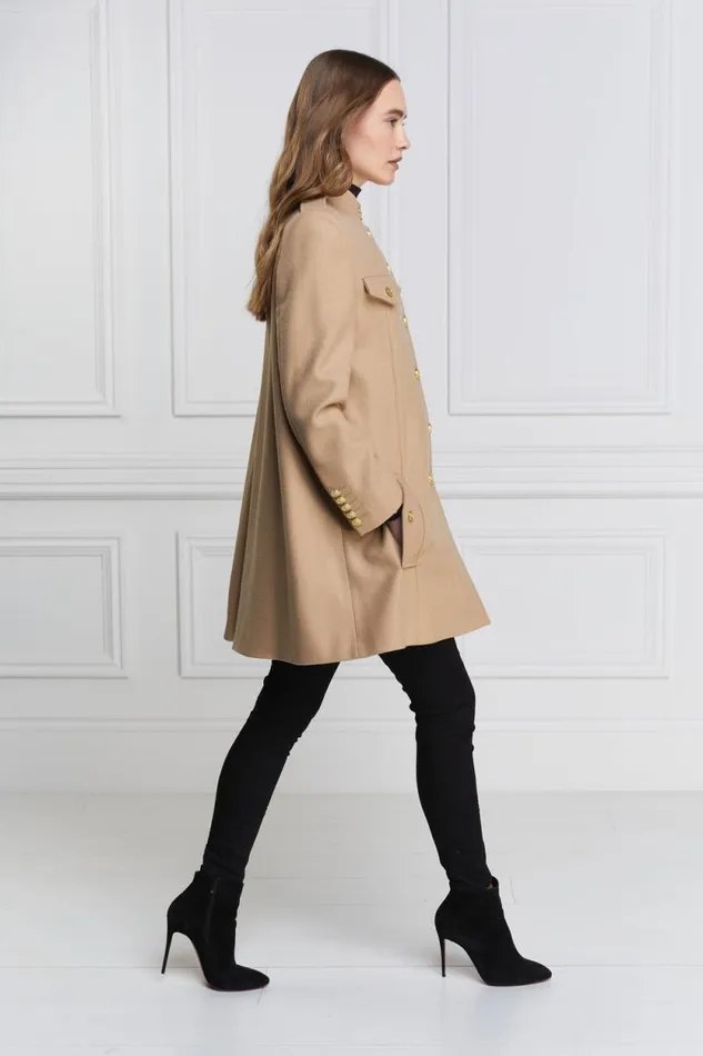 Women Highbury Cape Coat Camel Holland Cooper Tailoring