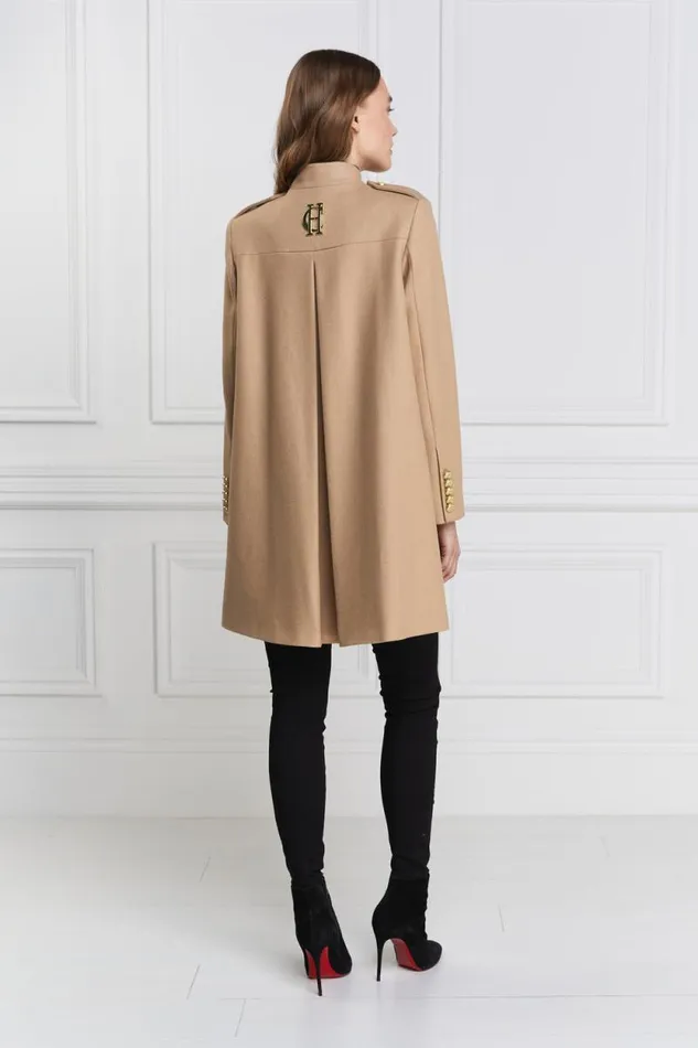 Women Highbury Cape Coat Camel Holland Cooper Tailoring