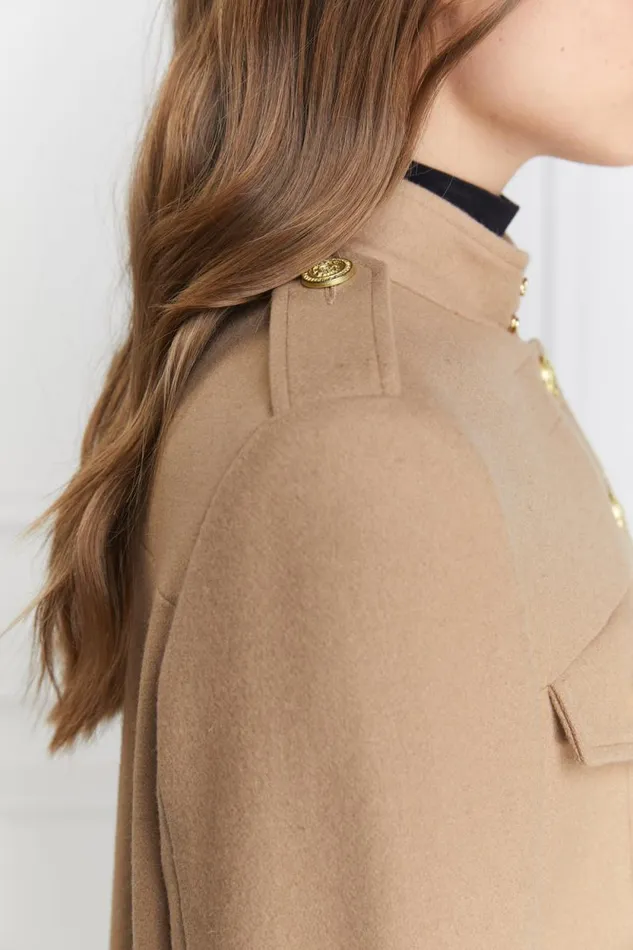 Women Highbury Cape Coat Camel Holland Cooper Tailoring