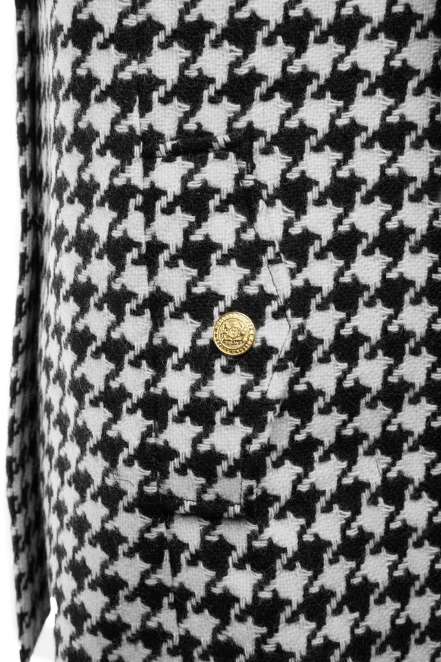 Women Highbury Cape Coat Large Scale Houndstooth Holland Cooper Tailoring